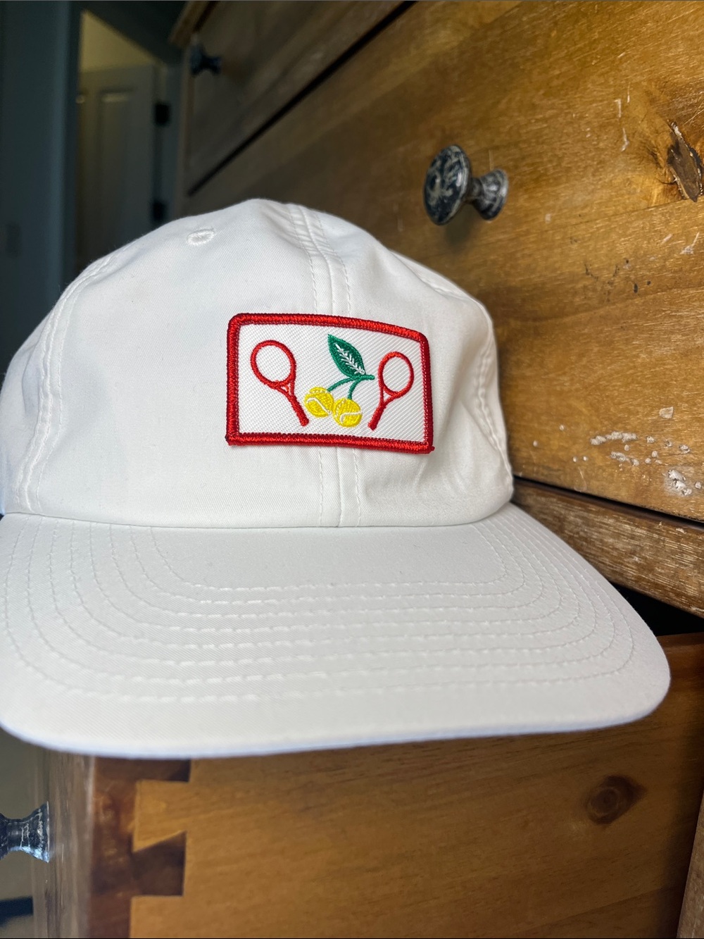 Tennis cherry cherries base ball cap